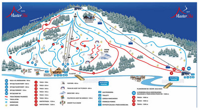 MasterSki Tylicz mapa tras narciarskich