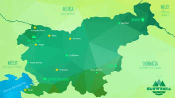 Słowenia - mapa z przymrużeniem oka