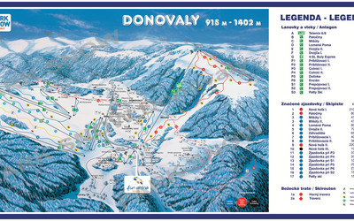 Mapa tras Donovaly