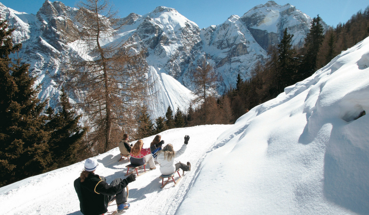 Jazda na sankach (foto:Tourismusverband Stubai Tirol) Jazda na sankach (foto:Tourismusverband Stubai Tirol)