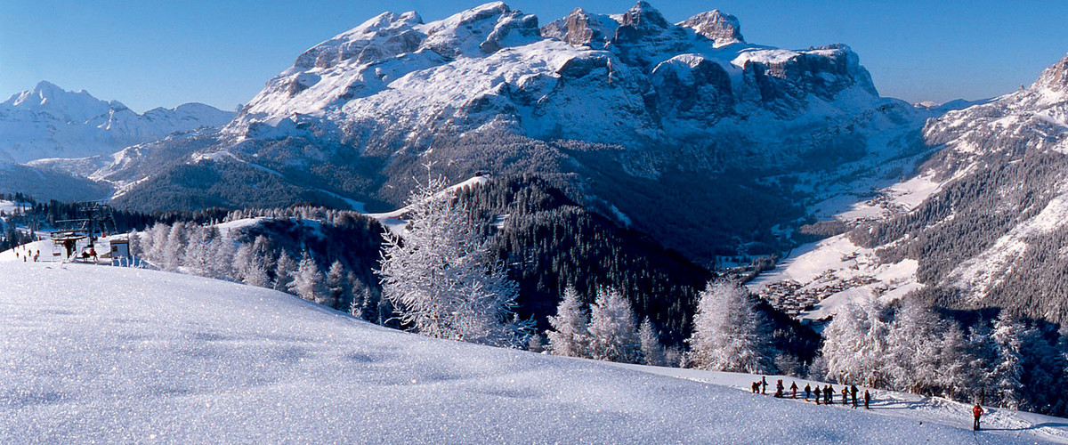 Jedne z najbardziej znanych masywów w Dolomitach - Sella-massif