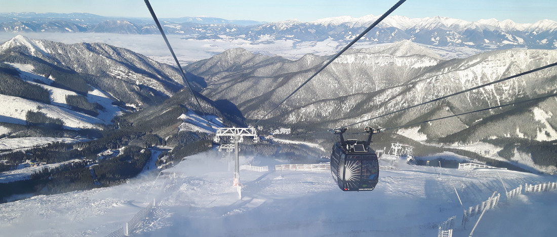 Jasna Chopok - widok z górnet stacji (foto: A. Kaleta)