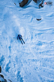 Narciarz z lotu ptaka