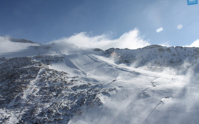 Mölltaler Gletscher Panoramabahn Kühspies 9:00 (źródło: webcams.schultz.at)