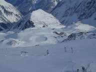 Widok z czarnej trasy nr 21 na Gamsgarten