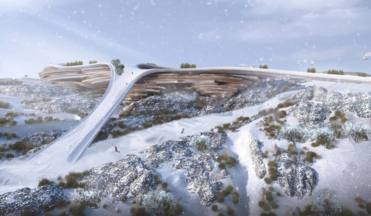 Trojena - narty w Arabii Saudyjskiej (wizualizacja: neom.com)