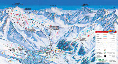 Sulden am Ortler - mapa tras narciarskich