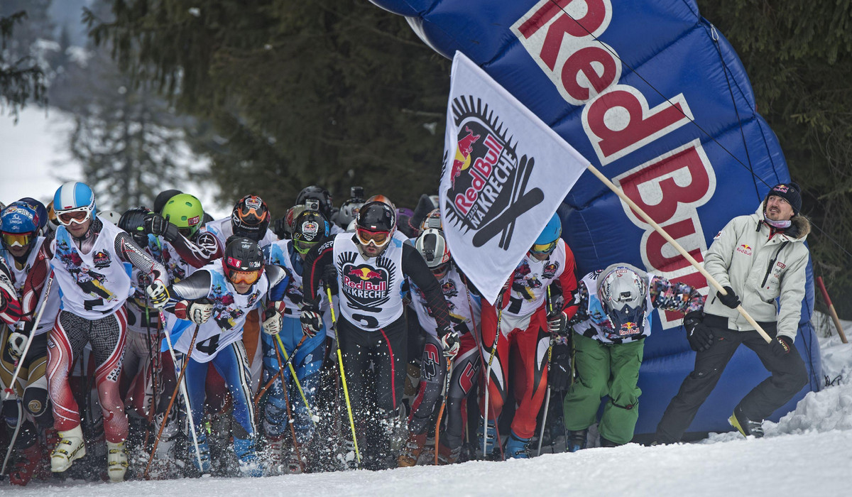 Red Bull Zjazd na Krechę 2013 start wyścigu fot. Łukasz Nazdraczew