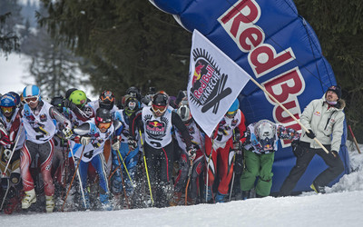 Red Bull Zjazd na Krechę 2013 start wyścigu fot. Łukasz Nazdraczew