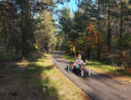 Niepełnosprawny na rowerze