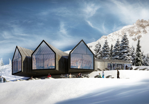 Zimowa wizualizacja - Chata Oberholzer w Obereggen