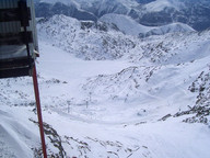 Lodowiec Glacier De Sarenne w pełnej krasie