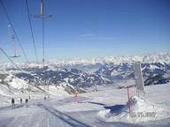 Widok z wyciągu, zza pleców