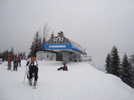 Górna stacja 4 osobowego krzesełka z Jezerska