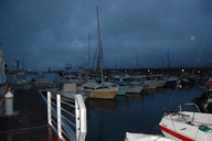 Lazurowe wybrzeże - jachty nocą