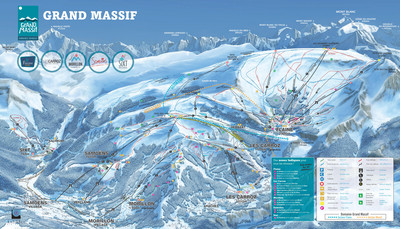 Samoens - mapa tras narciarskich