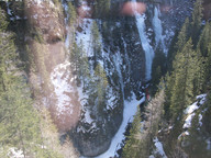 Wąwóz Serrai di Sottoguda - widok z drogi