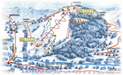 Litwinka Grapa mapa tras narciarskich