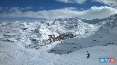 Val Thorens widok na ośrodek