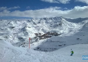 Val Thorens widok na ośrodek