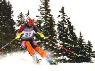 Alex Uryga na trasie slalomu w drodze po złoty medal 1