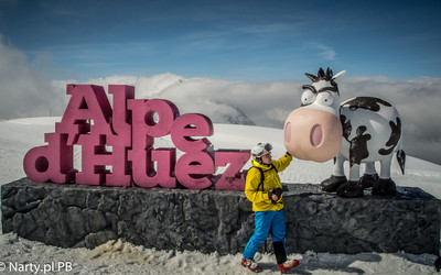Autor w Alpe d`Huez (foto: P. Burda Narty.pl)