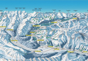 St. Moritz - mapa tras narciarskich