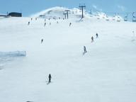 Czerwona trasa do pośredniej stacji Mottolino