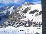 Widok na Les 2 Alpes z gondoli Jandi Express