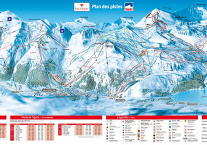 Val d`Isere - mapa tras narciarskich (jpg) Val d`Isere - mapa tras narciarskich