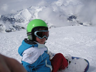 Mały snowboarder 