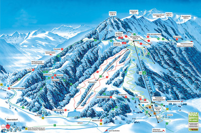 Oberstdorf - Söllereck - Höllwies - mapa tras narciarskich