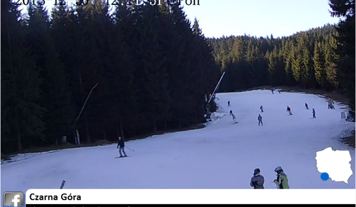 Obraz z kamery na Czarnej Górze Obraz z kamery na Czarnej Górze