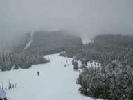 Szczyrk - Małe Skrzyczne - widok w dół stoku 2