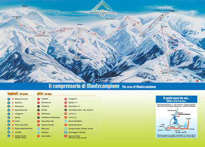 Montecampione - mapa tras narciarskich