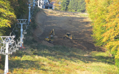 Prace na ściance. (foto: ON Stożek)