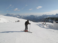 Narciarz na trasie 1