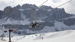 Sella Ronda w kierunku pomarańczowym (fot. T. Knyć)
