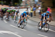 Tour de Pologne. Etap IV- ul. mikołowska peleton