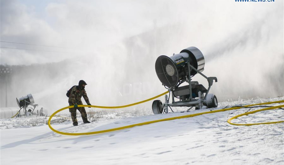 Naśnieżanie w Chinach (źródło: china.org.cn)
