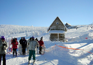 Dolna stacja orczyk na hali szrenickiej