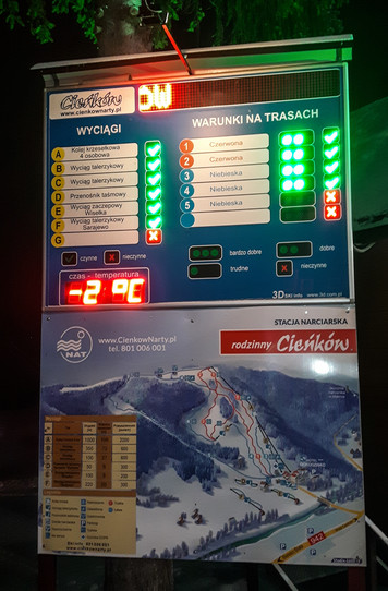 Wieczorne narty w Wiśle - Cieńków (fot. Aleksander Kaleta)