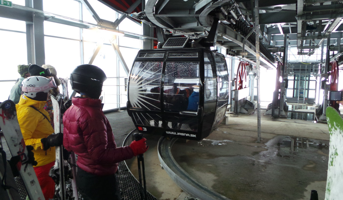 Dolna stacja Funitela na Chopok (foto: Narty.pl)