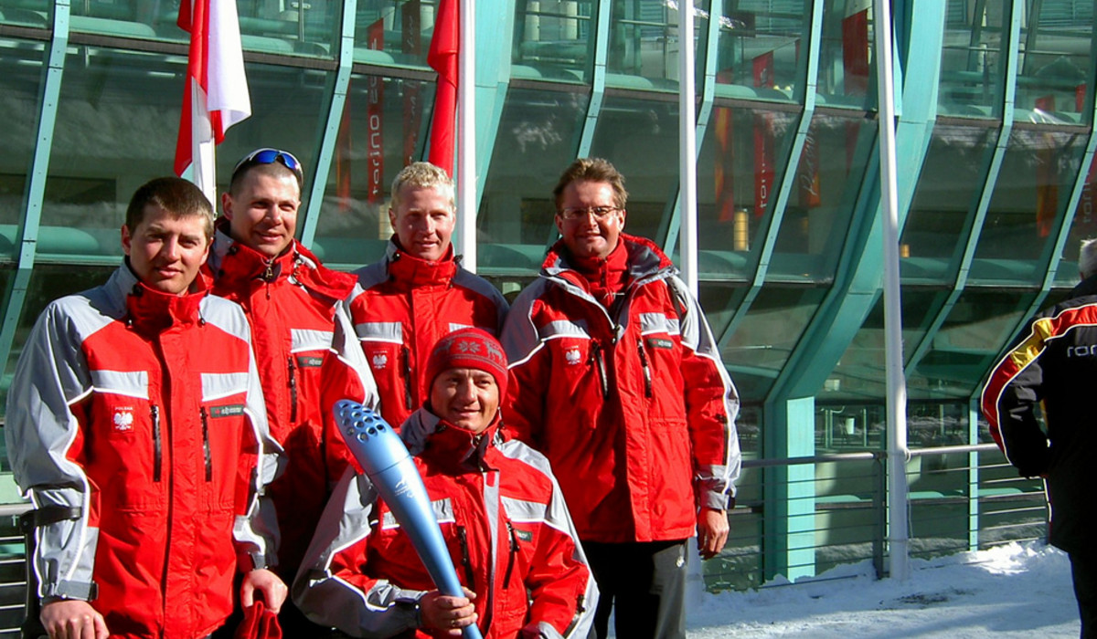 W Sestiere ze zniczem olimpijskim.