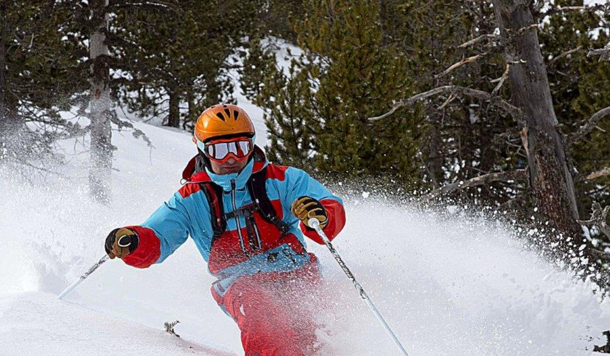 Autor podczas heliski w Andorze (foto: archiwum Autora)