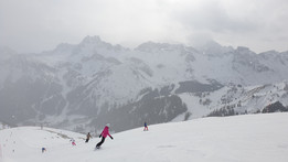 Sella Ronda w kierunku pomarańczowym, pogoda płata figla (fot. T. Knyć)