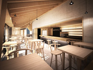 Wnętrze sali barowej - Chata Oberholzer 