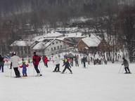 Widok na dolną część górki.