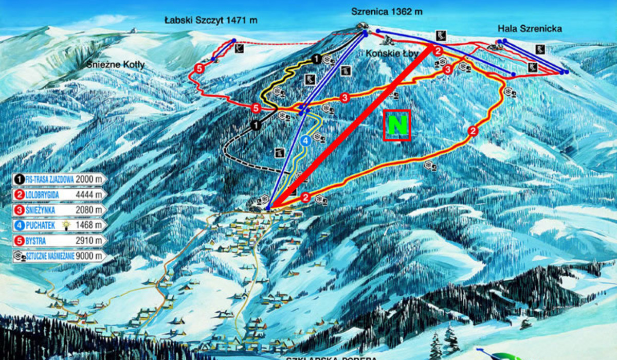 Trasa nowego wyciągu