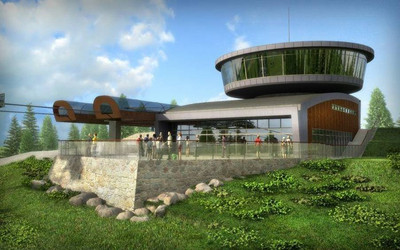 Wizualizacja górnej stacji kolei na Kopę (źródło: materiały inwestora)